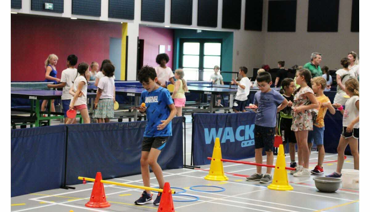 les ecoliers de jules ferry inities au tennis de table avec le bmstt